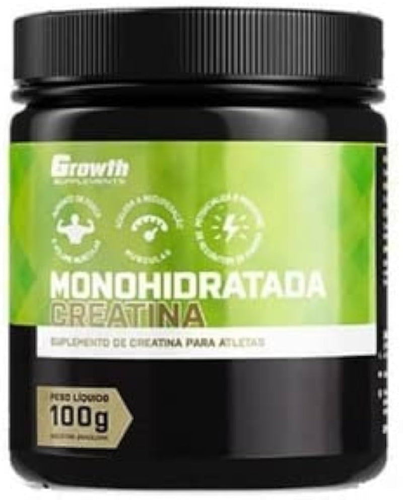CREATINA MONOHIDRATADA 100G - GROWTH SUPPLEMENTS–Exclusivo