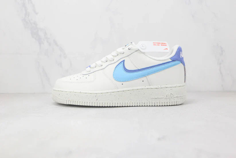 Nike Air Force 1 82 Double Swoosh White Mdium Blue–Premium