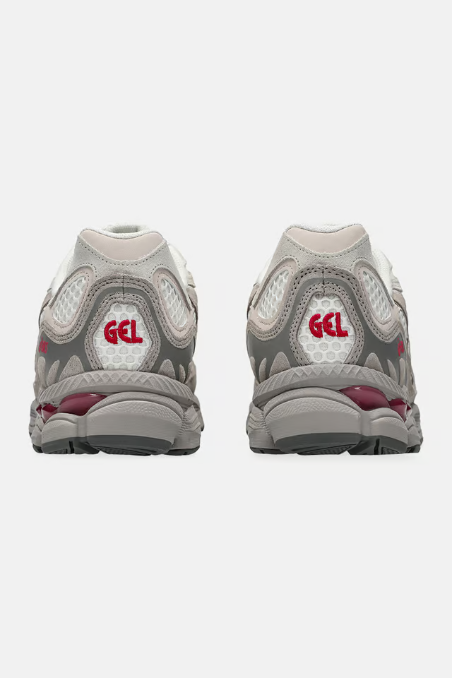 GEL-NYC - - Cinza com–Vermelho Vibrante