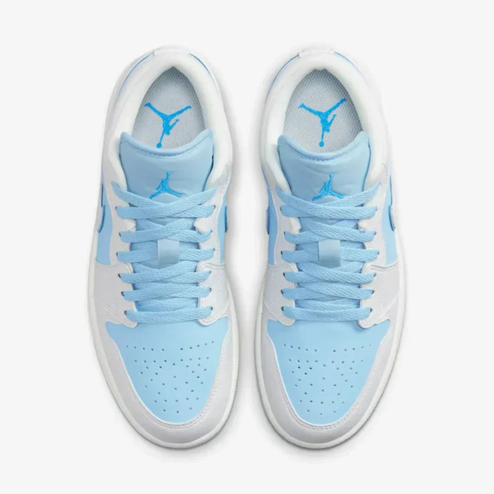 Air Jordan 1 Low Reverse Ice Blue–Confortável
