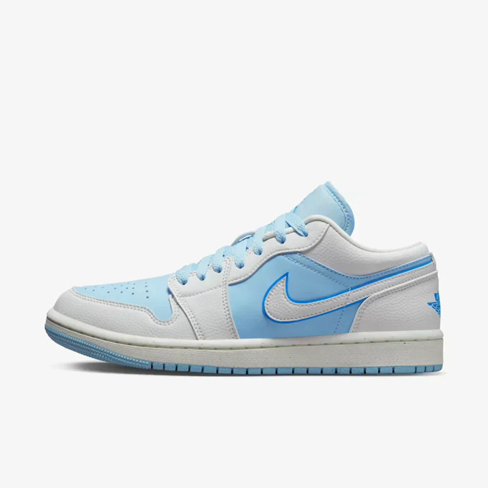 Air Jordan 1 Low Reverse Ice Blue–Confortável