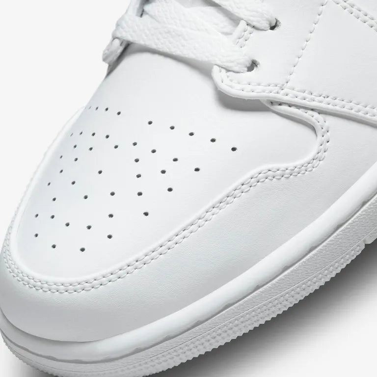 Air Jordan 1 Low Triple White–Confortável