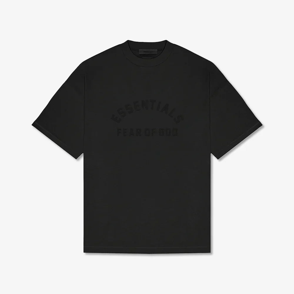Camiseta Fear Of God Essentials Heavy Black–Confortável