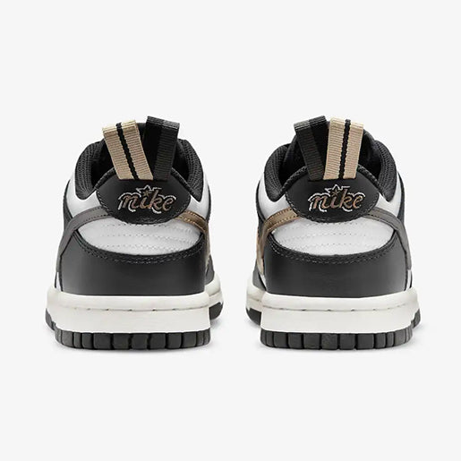 Dunk Low BlackWhite Metallic–Confortável