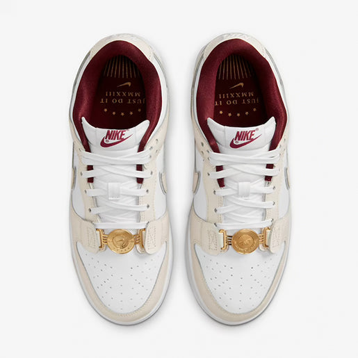 Dunk Low Just Do It White Phantom–Elegante