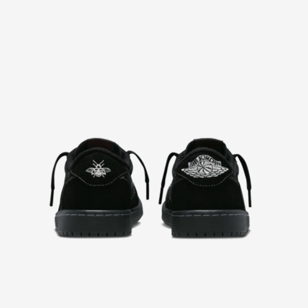 Travis Scott x Air Jordan 1 Low Black Phantom–Elegante