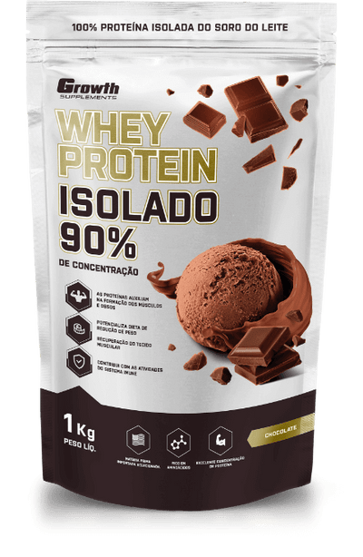 TOP WHEY PROTEIN ISOLADO 1KG - GROWTH SUPPLEMENTS–Elegante