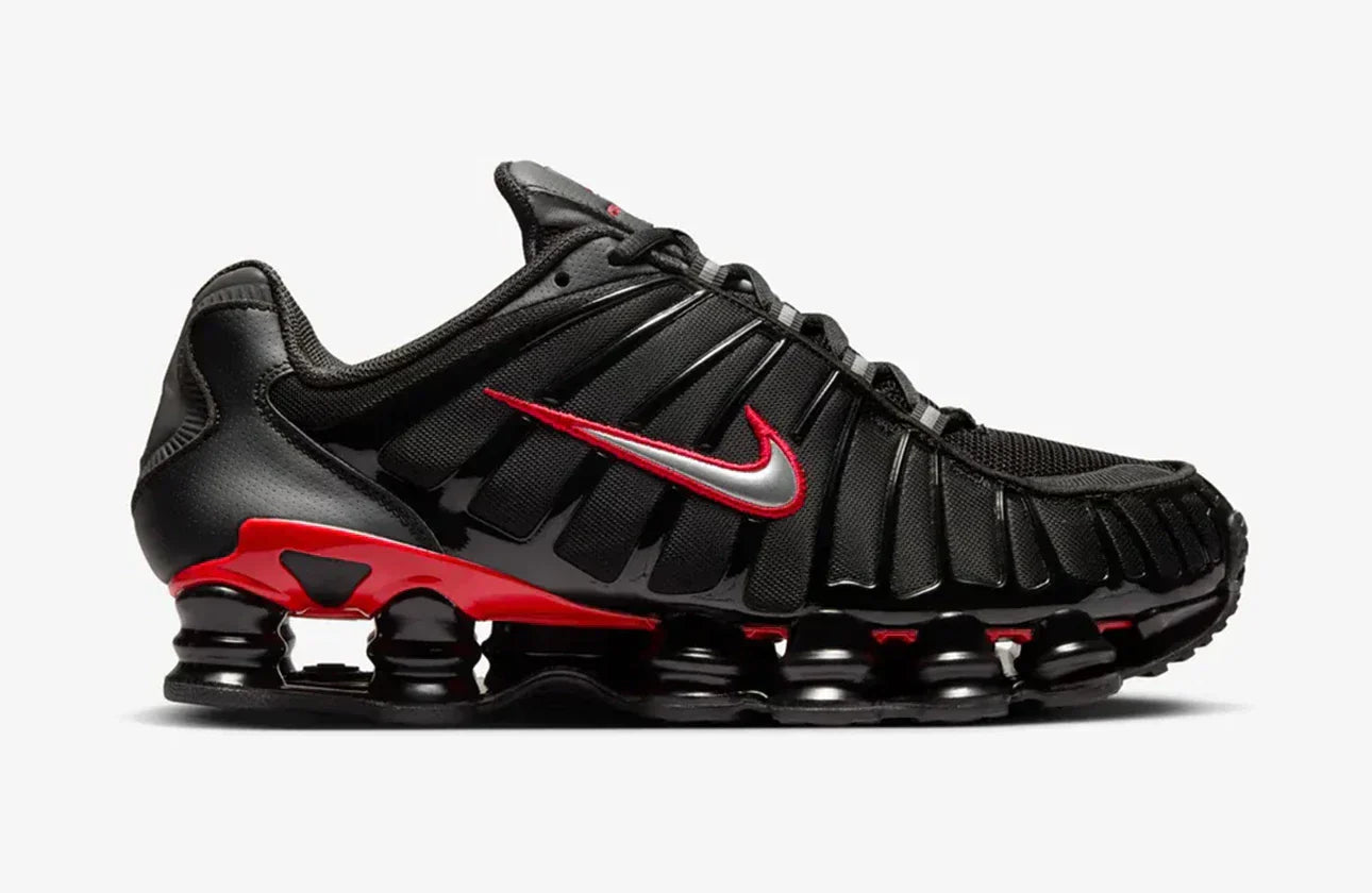 Shox TL - Preto Universitrio–Vermelho Vibrante