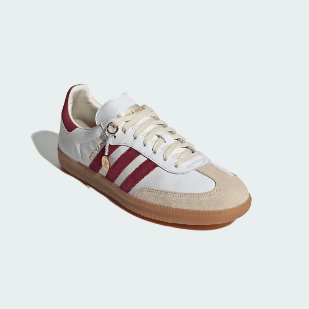 SAMBA Sporty Rich x adidas Samba OG Collegiate Burgundy–Confortável