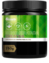 CREATINA MONOHIDRATADA 250G - GROWTH SUPPLEMENTS–Exclusivo