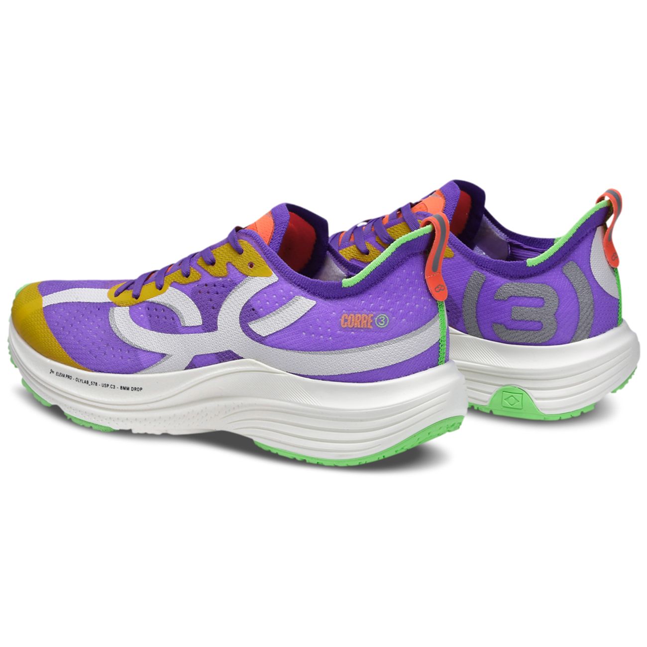 Corre 3 Preto–Roxo Místico