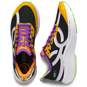 Olympikus Corre 3 Preto Preto e–Laranja Neon