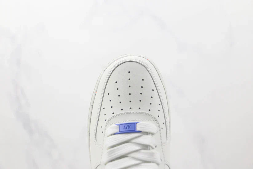 Nike Air Force 1 82 Double Swoosh White Mdium Blue–Premium