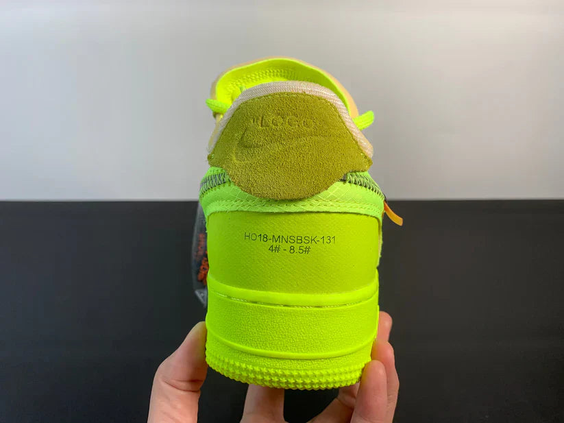 Nike Air force 1 Low Off White Volt–Clássico