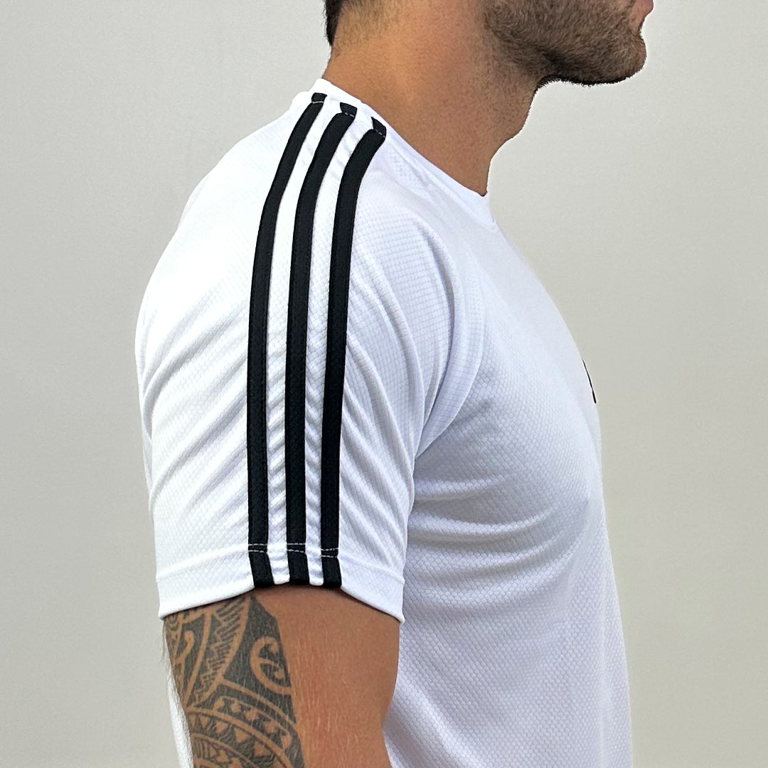 Camiseta Dry Fit III Listras Ombro–Elegante