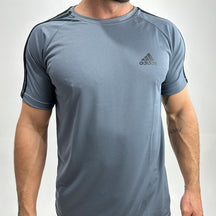 Camiseta Dry Fit III Listras Ombro–Elegante