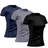 Kit 3 Camisetas Dry Feminina Academia Treino Corrida Proteo UV–Exclusivo