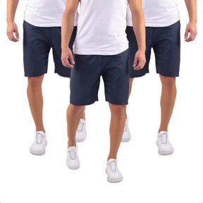 Kit 3 Bermudas Masculina Tactel Liso Academia Treino com Bolso Traseiro–Confortável