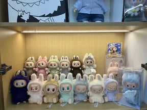 Chaveiro Real Labubu V1 V2 Blind Box Sit Party Action Popmar–Premium