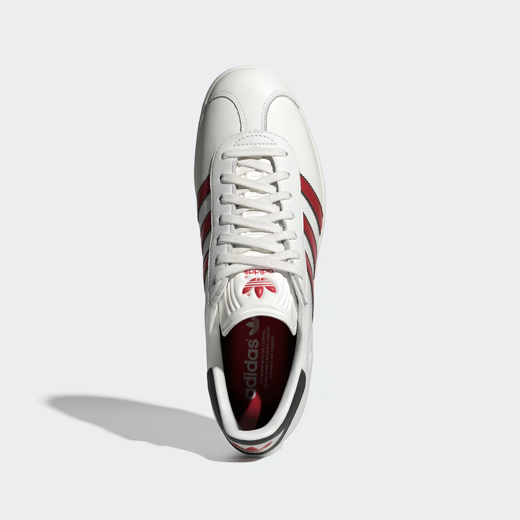 Gazelle Indoor Branco com–Vermelho Vibrante