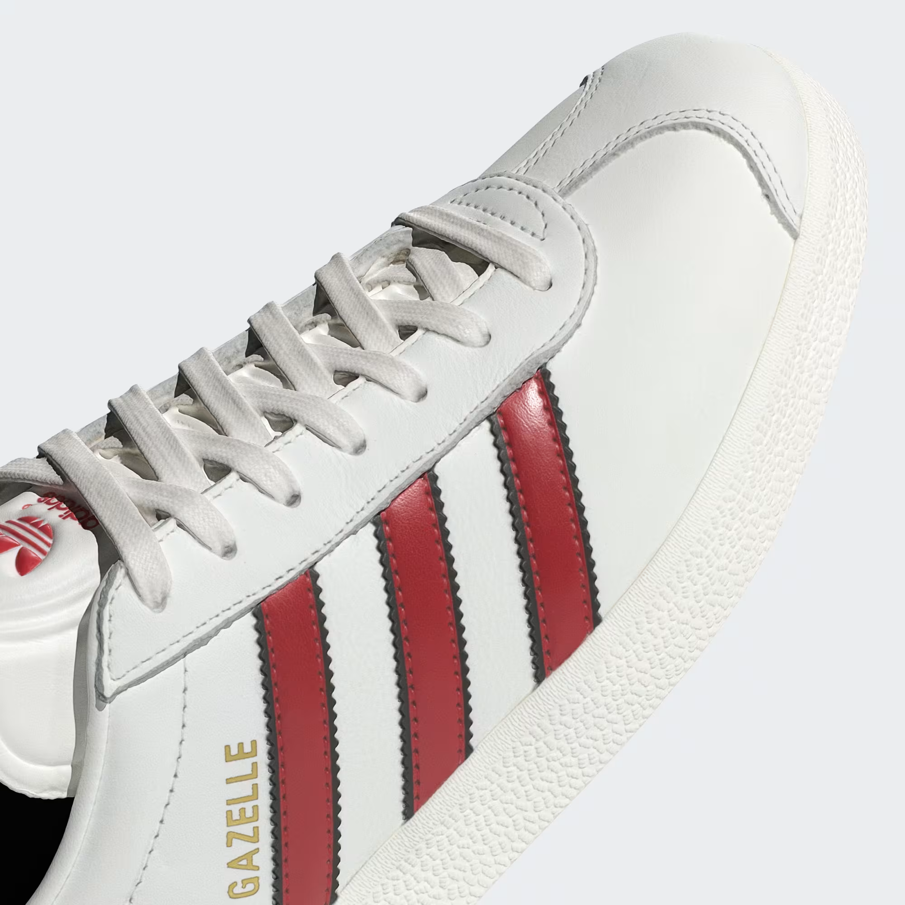 Gazelle Indoor Branco com–Vermelho Vibrante
