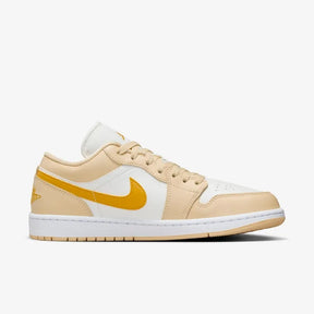 Air Jordan 1 Low Pale Vanilla White Yellow Ochre–Confortável