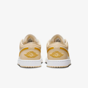 Air Jordan 1 Low Pale Vanilla White Yellow Ochre–Confortável