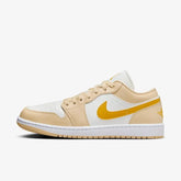 Air Jordan 1 Low Pale Vanilla White Yellow Ochre–Confortável