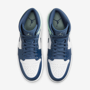 Air Jordan 1 Mid Blue Mint–Clássico