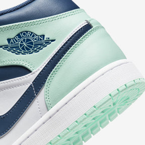 Air Jordan 1 Mid Blue Mint–Clássico
