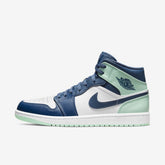 Air Jordan 1 Mid Blue Mint–Clássico