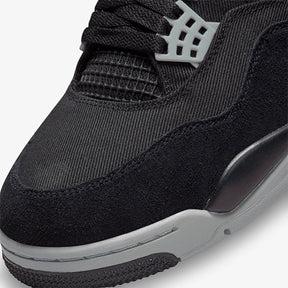 Air Jordan 4 Black Canvas–Premium