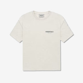 Camiseta Fear Of God Essentials Light Heather Oatmeal–Clássico