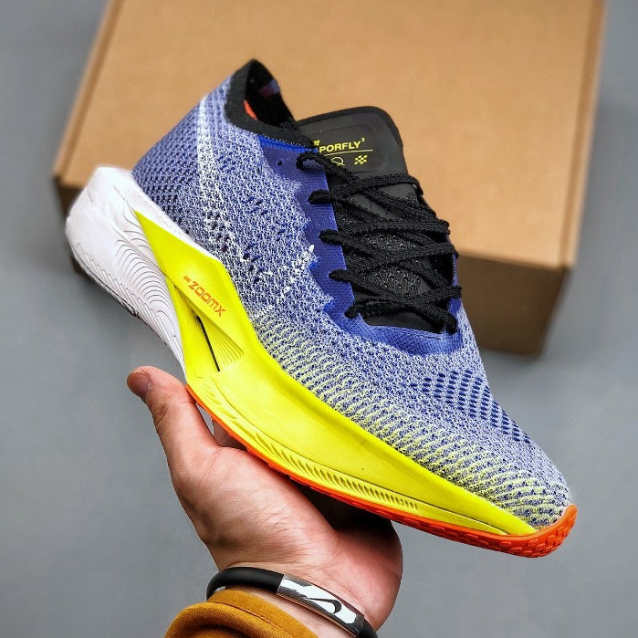 Air Zoom X Vaporfly Next3 Blue Yellow–Confortável