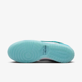 Futura Laboratories x SB Dunk Low White and Geode Teal–Exclusivo