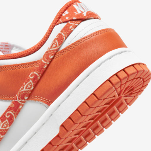 Dunk Low Orange Paisley–Confortável