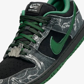 There Skateboards x SB Dunk Low Anthracite and Gorge Green–Confortável