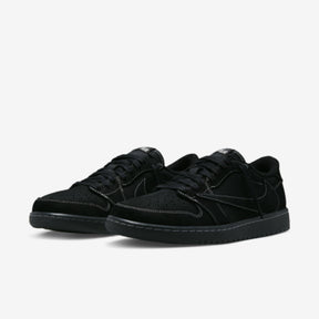 Travis Scott x Air Jordan 1 Low Black Phantom–Elegante