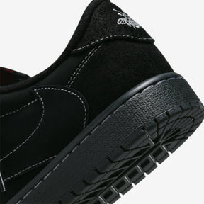 Travis Scott x Air Jordan 1 Low Black Phantom–Elegante