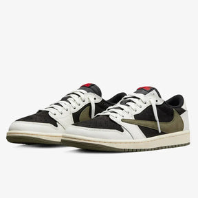 Travis Scott x Air Jordan 1 Low Olive–Confortável