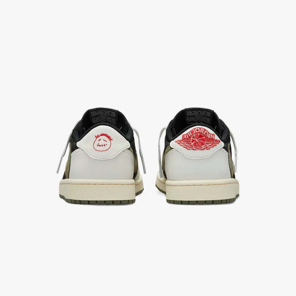 Travis Scott x Air Jordan 1 Low Olive–Confortável