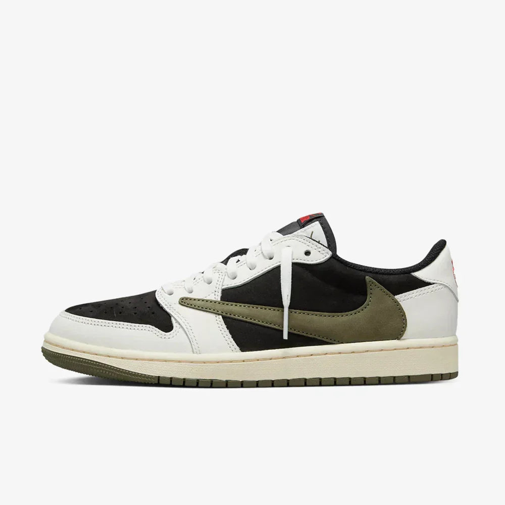 Travis Scott x Air Jordan 1 Low Olive–Confortável